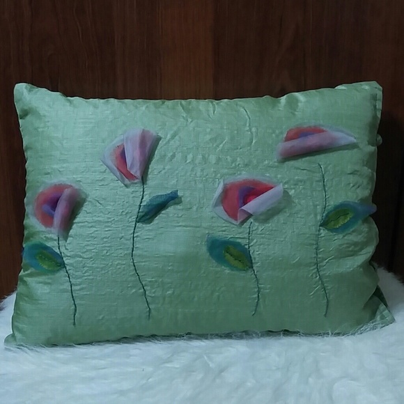 Other - Floral appliques 14x10 inch pillow